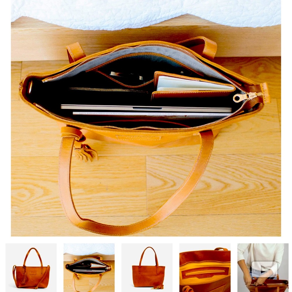 Parker Clay Eden Carryall-Leather bag.